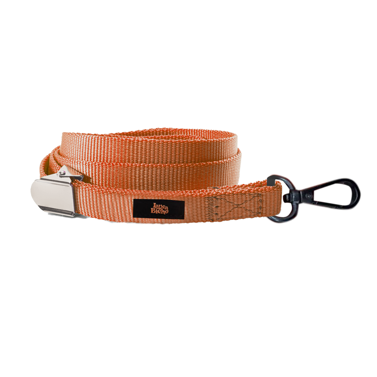 Guia Laranja 50cm Nylon  Lança Bicho